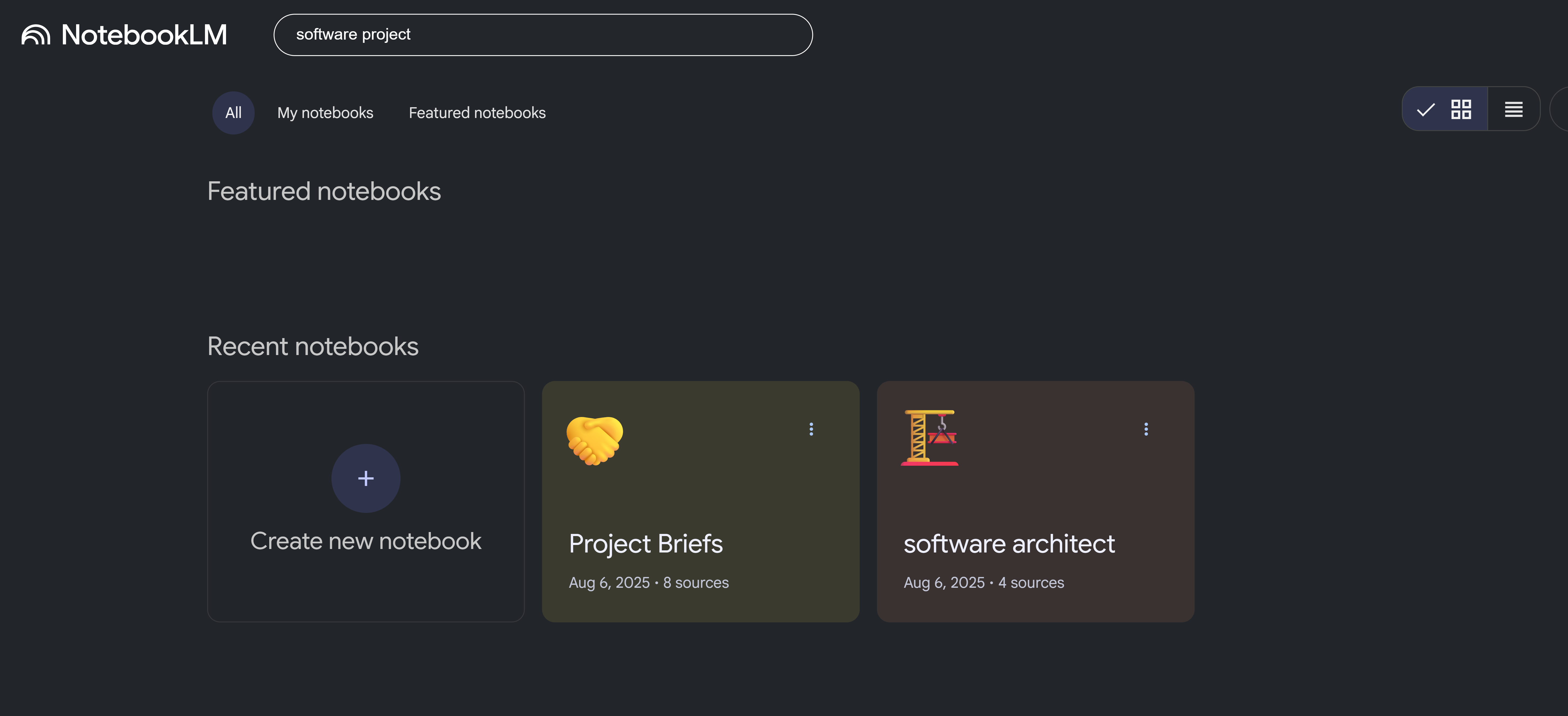Filtered Notebook Results