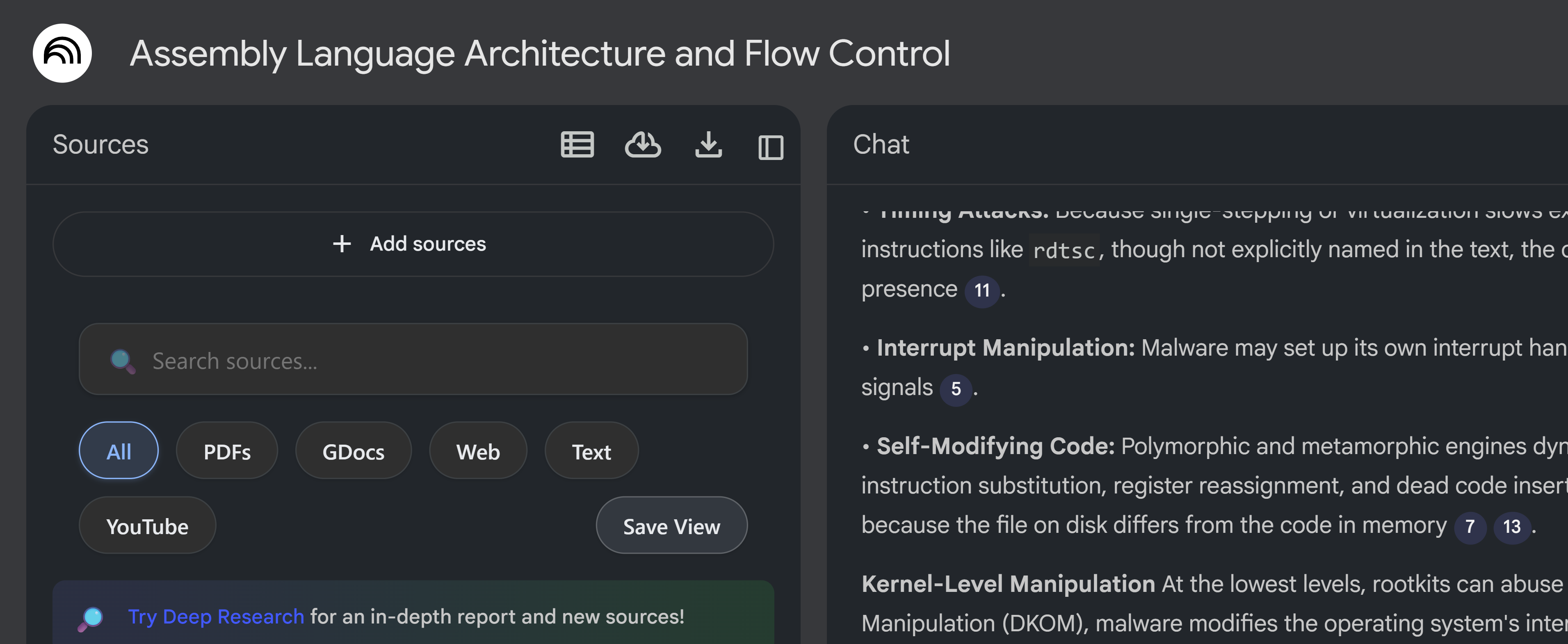 Source View Filters